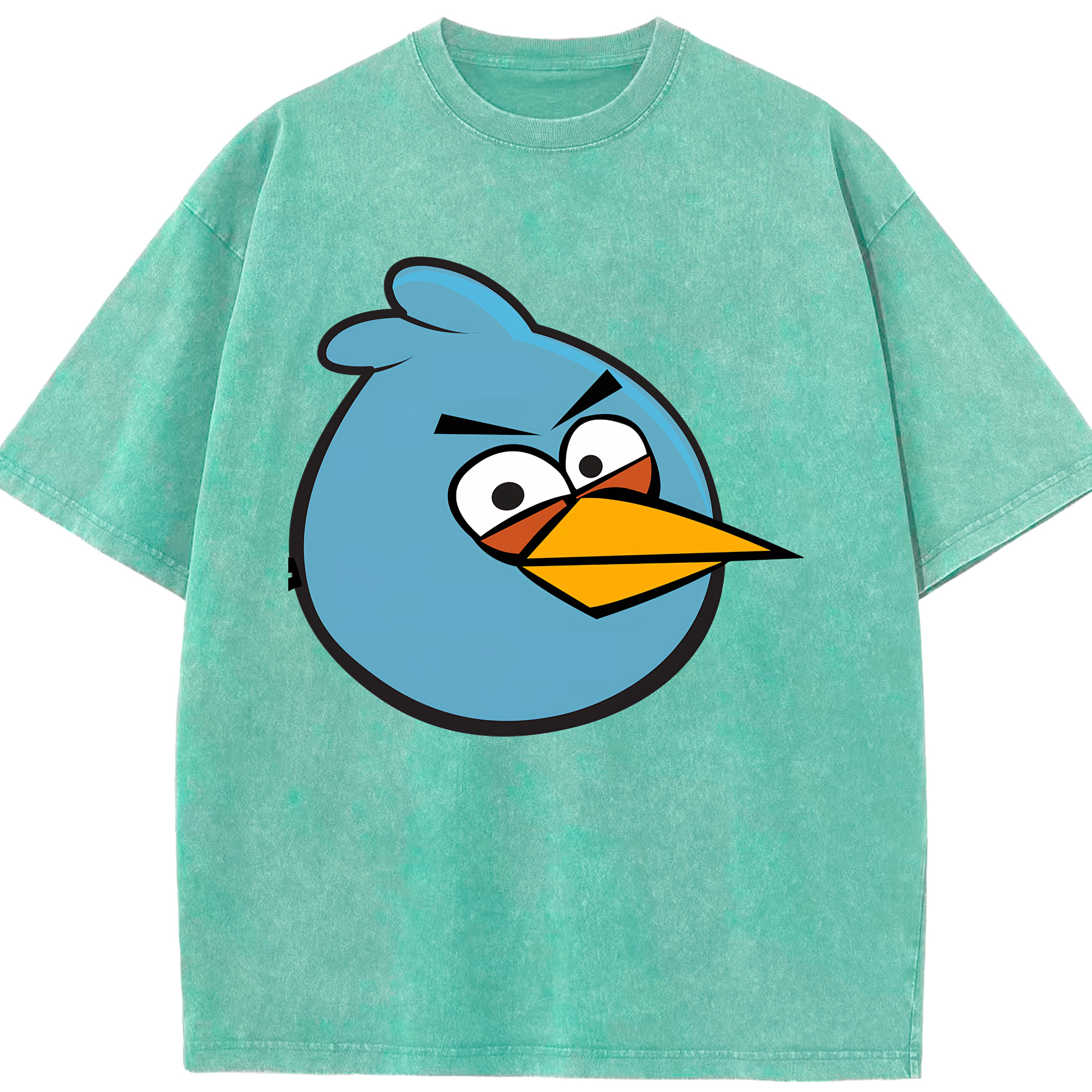 （画像用） Angry Birds アングリーバード 綿100% ヴィンテージ風 半袖Tシャツ（フロントプリント）